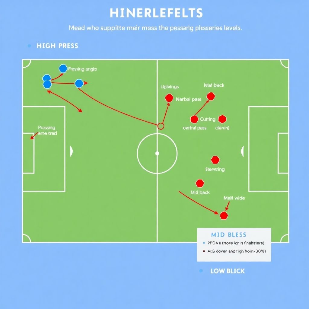 Тактика прессинга в футболе: как работают линии давления на поле