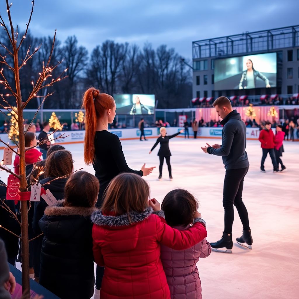 День святого Валентина на льду: как Трусова и Игнатов устроили праздник в Лужниках