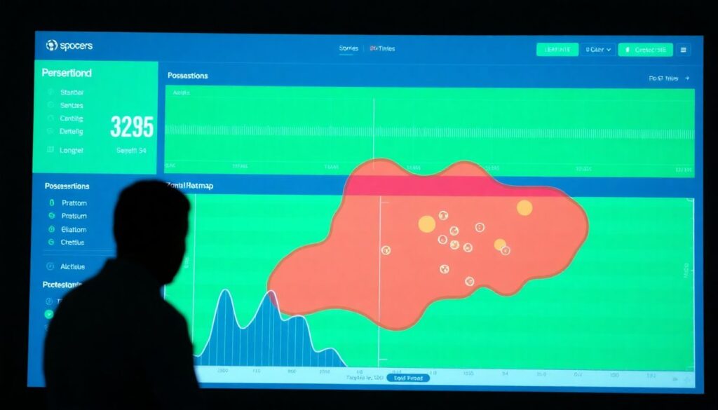 Графика матчевых факторов: владение, передачи, точность - иллюстрация